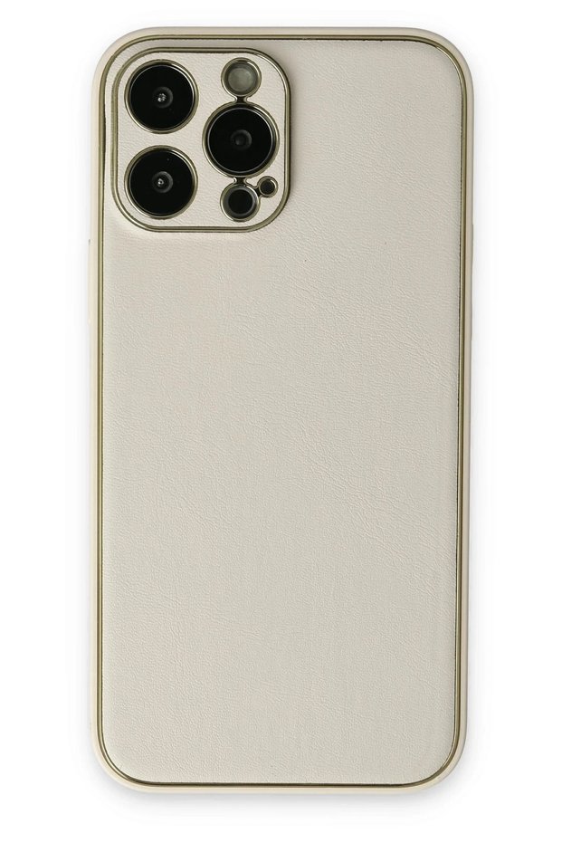 حافظة آيفون 13 برو من جلد كوكو وغطاء سيليكون - أبيض 1495554709