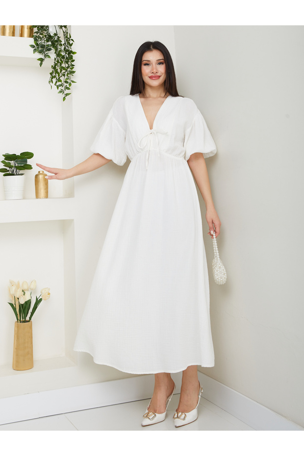 MUSLİN ELBİSE #3008 - 6