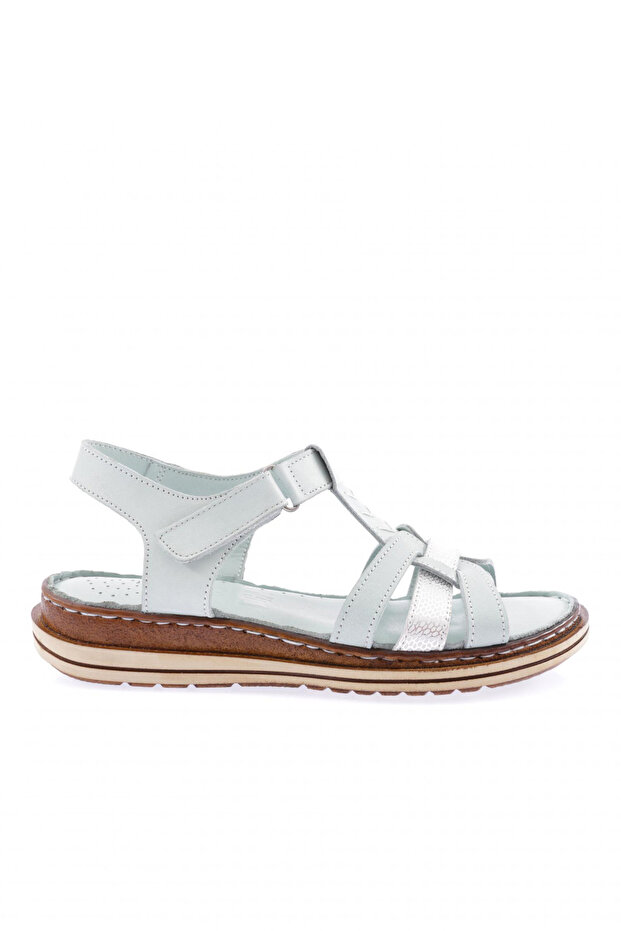 017-23y Women's Striped Velcro Sandals