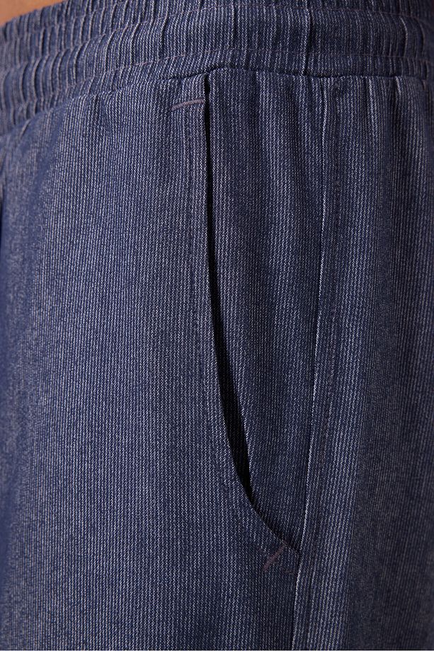 Kot Lacivert Standart Fit Dokuma Hafif Esnek Chino Erkek Şort - 81289 - 5