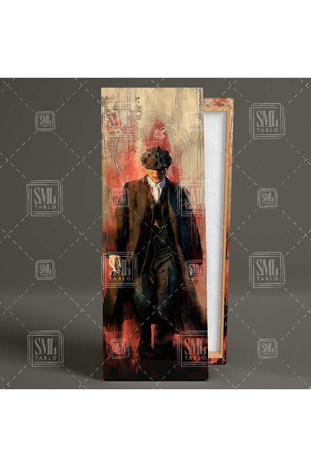 Peaky Blinders Yürüyen Karizma Thomas Shelby Dikey Panaromik Kanvas Tablo - 2