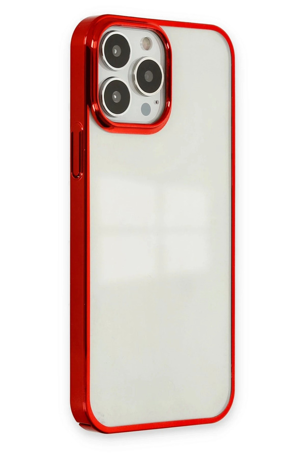 حافظة ايفون 13 برو ماكس من السيليكون - أحمر SPTGL - 2