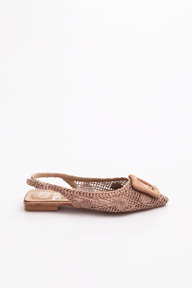 5001 Women's Buckle Ballerinas
