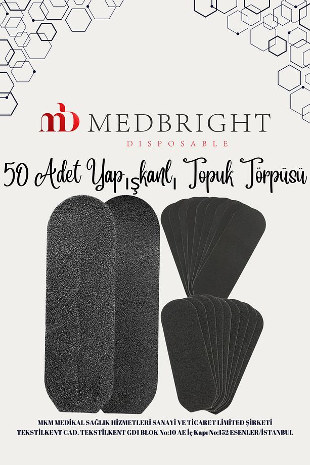Topuk Törpüsü Hijyenik Tek Kullanımlık Yapışkanlı Ayak Bakımı 50 Adet - 8