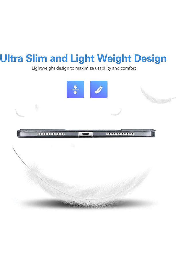 İpad Air 13" M3 (2025) / M2 (2024) Kılıf Kapaklı Smart Standlı Uyku Modlu Akıllı Case - 4