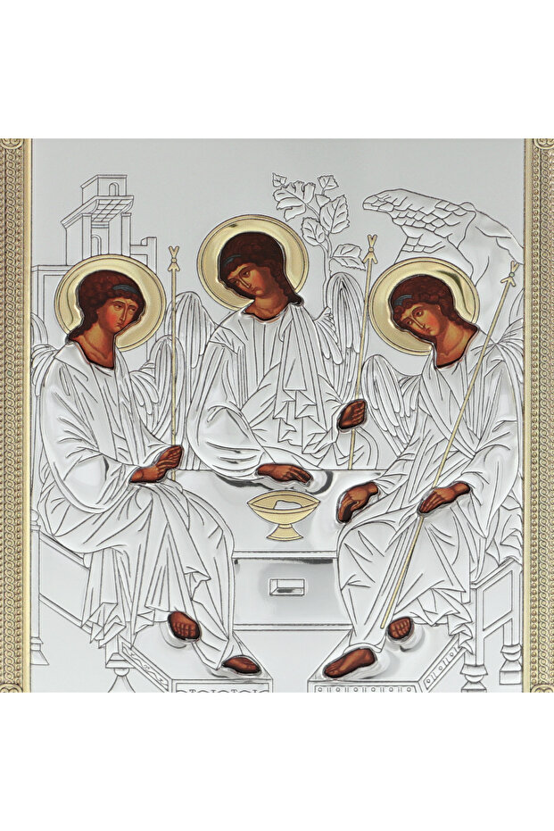 Holy Trinity Silver Icon - 4