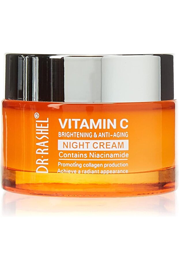 Dr. Rashel Vitamin C Brightening & Anti-Aging Night Cream, White - 50g