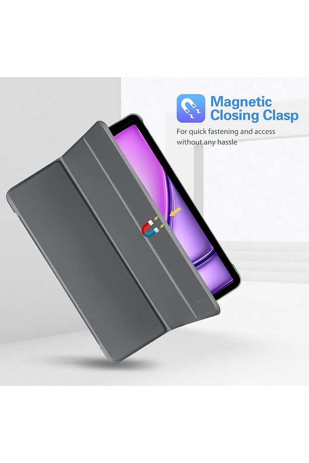 İpad Air 13" M3 (2025) / M2 (2024) Kılıf Kapaklı Smart Standlı Uyku Modlu Akıllı Case - 5