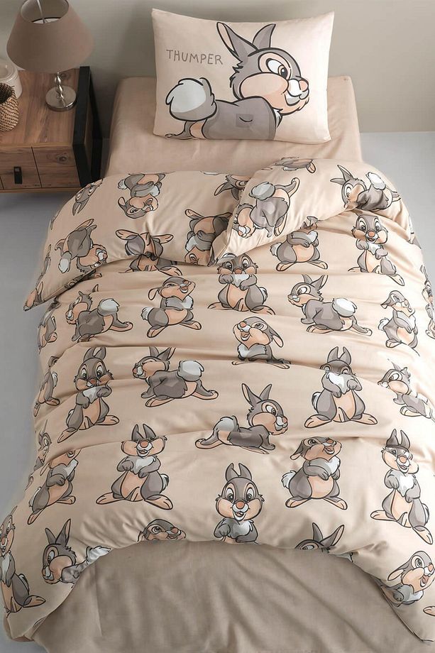 Rabbit Ranforce Pamuklu Tek Kişilik Nevresim Seti - 1