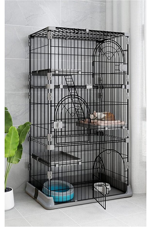 قفص للقطط ثلاث ادوار - 1