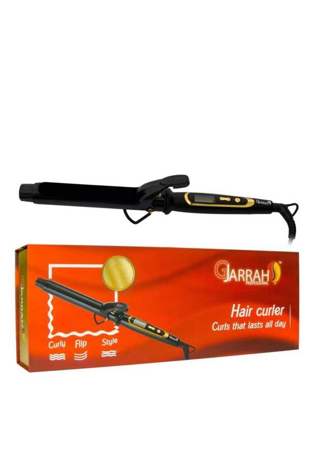 Gjarrah Professional 25mm Hair Curler - Gold/Black Clipless Styling Tool