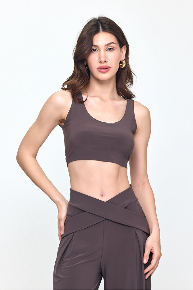 Vizon U Yaka Basic Bluz&crop 24l7652 - 5