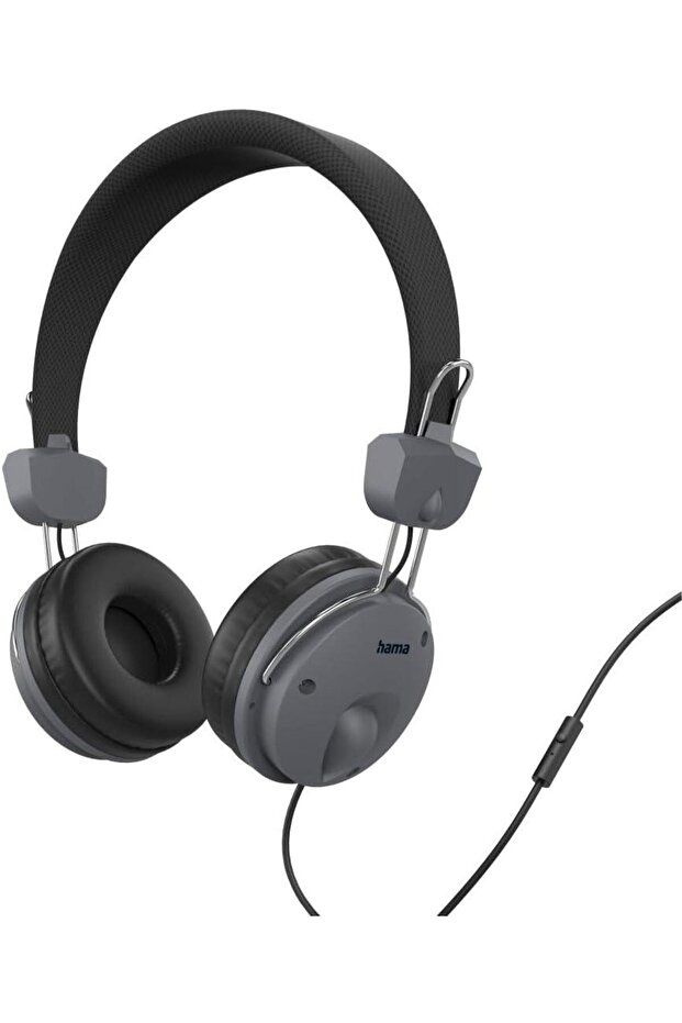 184145 One Size Fun Hi-Fi On-Ear Corded Headphones, Black