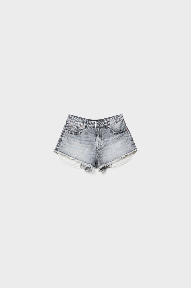 Mikro denim şort - 6