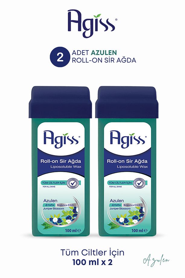 Roll-on Sir Ağda Tüm Cilt Tipleri Için Azulen Liposoluble Wax 100 ml X 2 Adet - 1