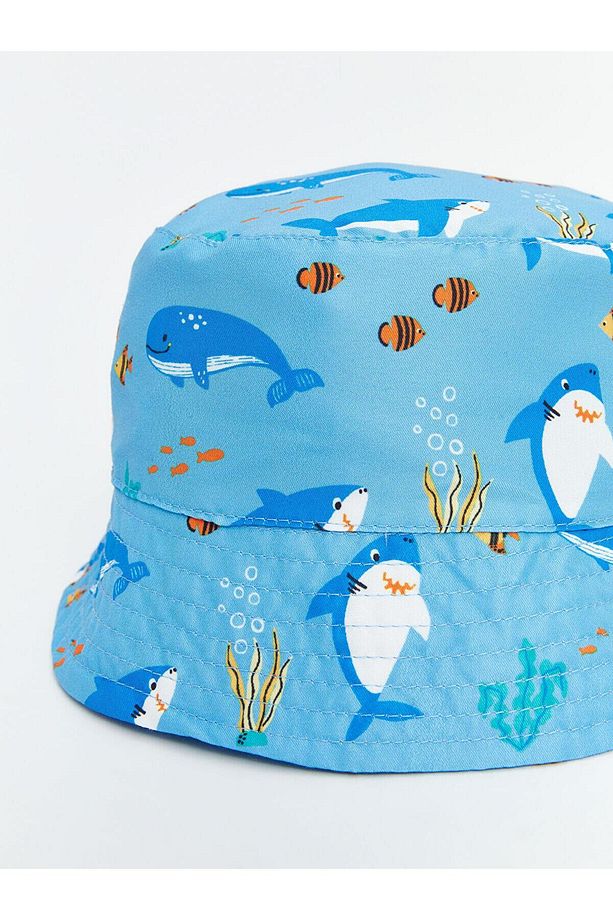 Baskılı Erkek Bebek Bucket Şapka (S5) - 4