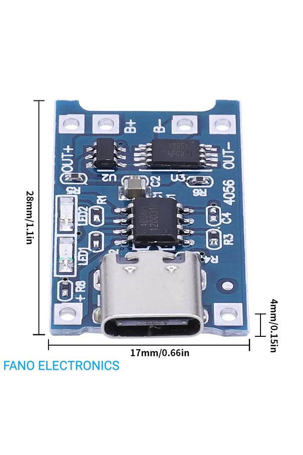 Lityum Pil Şarj Modülü Usb Tip-c - 5