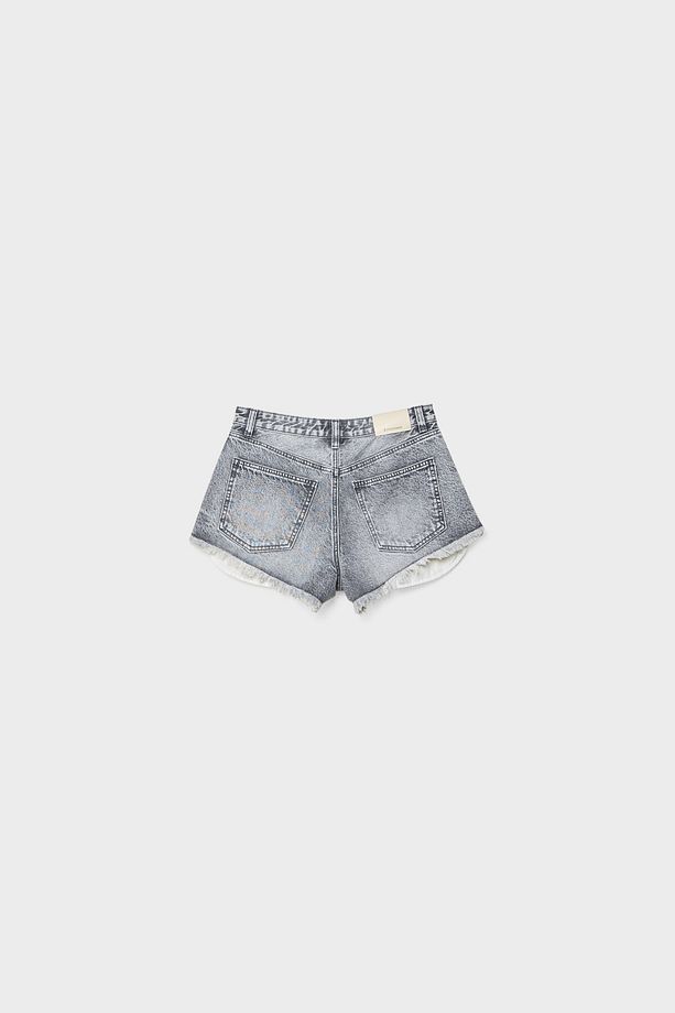 Mikro denim şort - 7