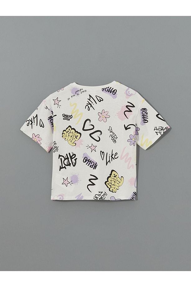 Bisiklet Yaka Kız Çocuk Şortlu Pijama Takımı (S5) - 4