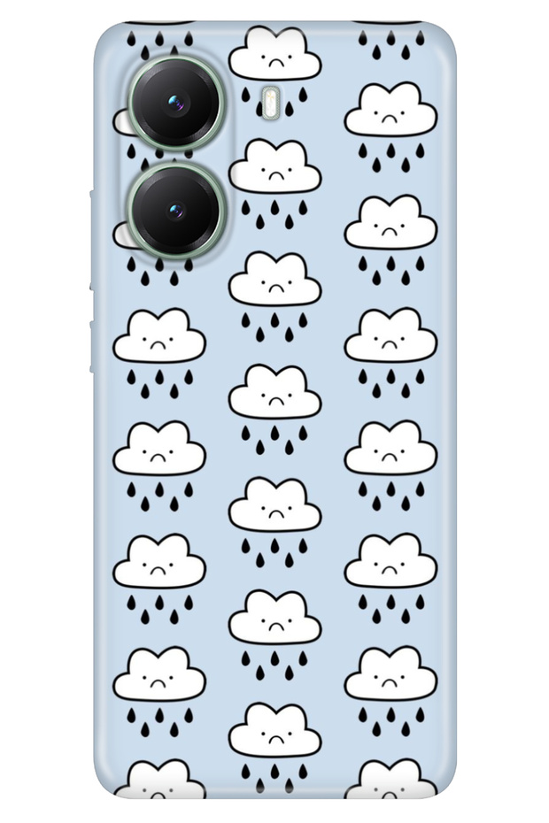 غلاف هاتف X7 Pro مزخرف بطبعة سيليكون غطاء Cloud Crying