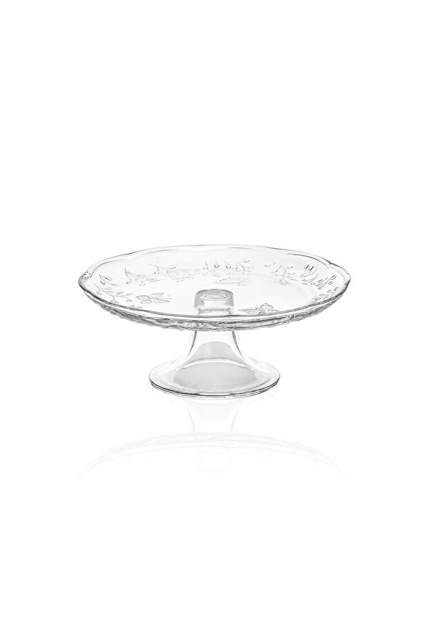 Pedestal Glass Presentation Plate 27X27X11 cm Cam0499