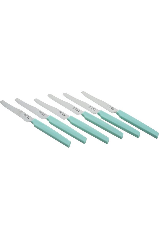 TABLE KNIVES SET 6PCS MINT HANDLE