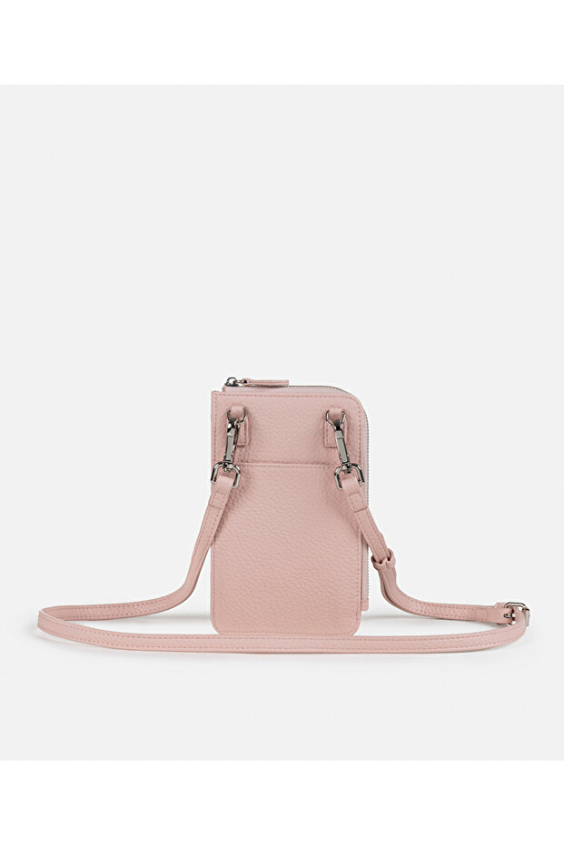 Monogram baskılı deri görünümlü çanta - 5