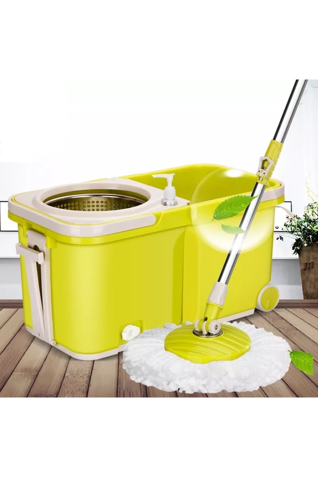 ممسحة دلو مقسمة مع رأسين للممسحة - 1