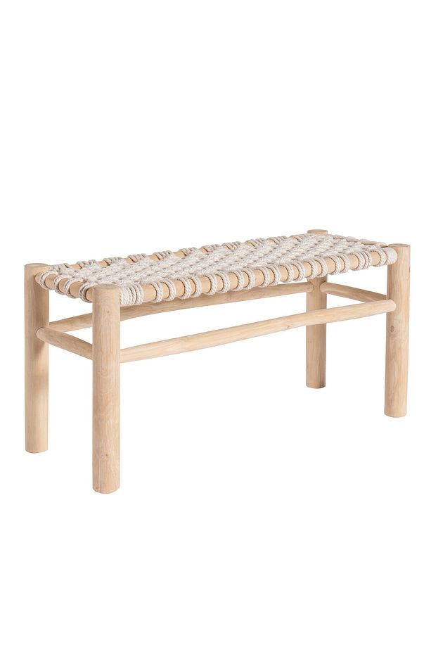 Jali Macrame Bench Natural - 3
