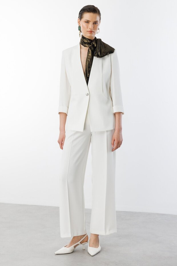 Tek Düğme Duble Kol Ceket - 2