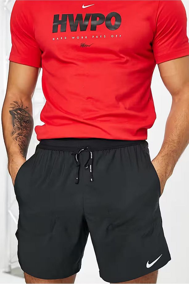 Dri-Fit Flex Stride 18cm Brief Running Siyah Erkek Şort - 1