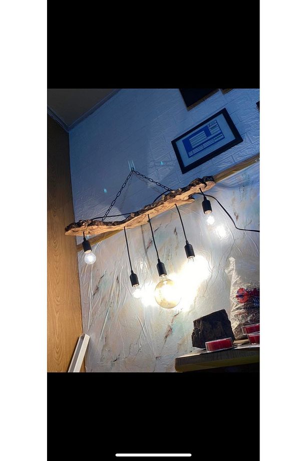 Modern Ahşap Avize Salon Avize Örümcek Avize - 2