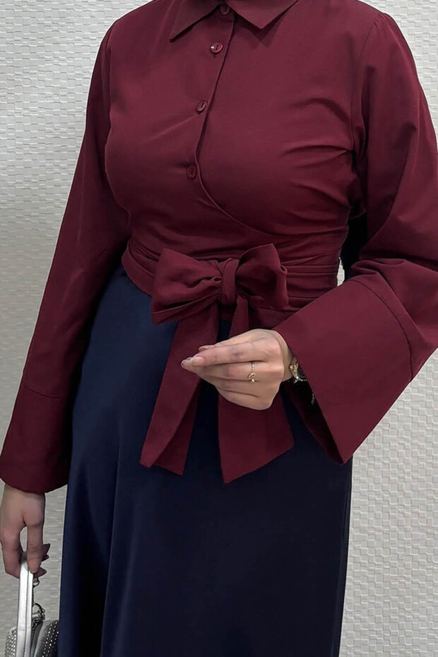 Kadın Basic Tesettür Saten Etek - 4