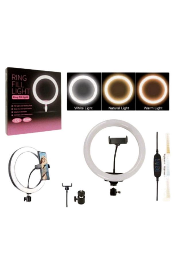 10 Inç Ring Fill Light Led 3 Renkli Ayarlanabilir Ve Esnek Tripod Ahtapot Takım - 2