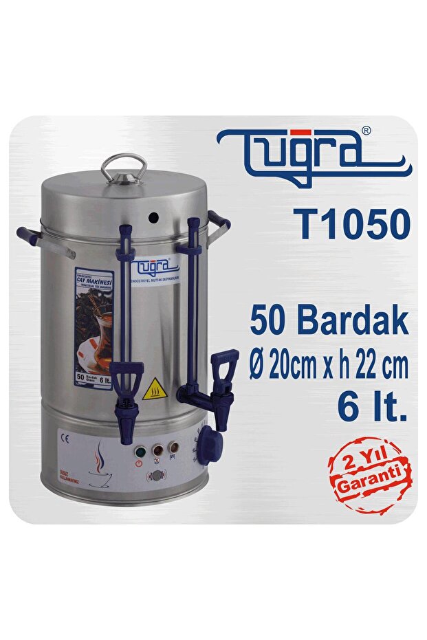 TUĞRA ÇAY MAKİNASI 50 BARDAK 6 LT - 2