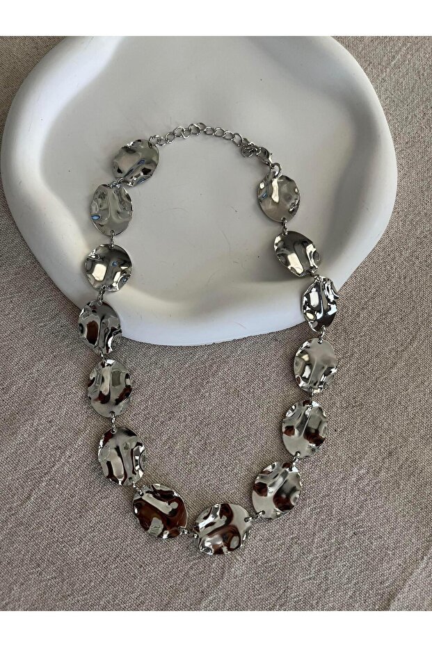 Plaka Kolye Gümüş - 1