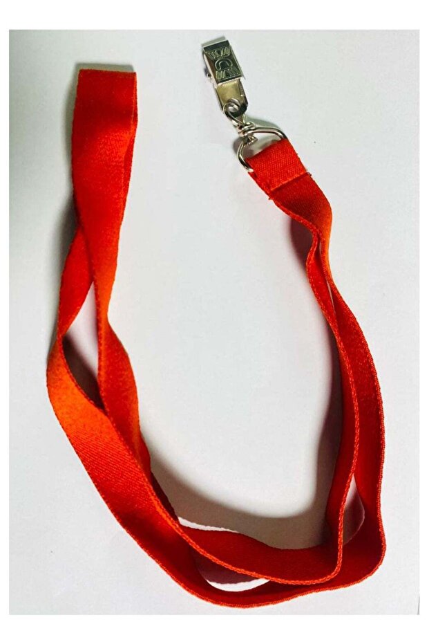 Vitacelli Polyester lanyard with metal carabiner, pack of 50pcs RED
