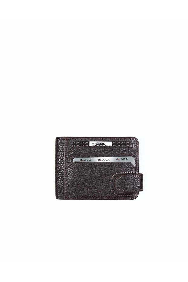 Leather Brown Card Holder Wallet 548 4