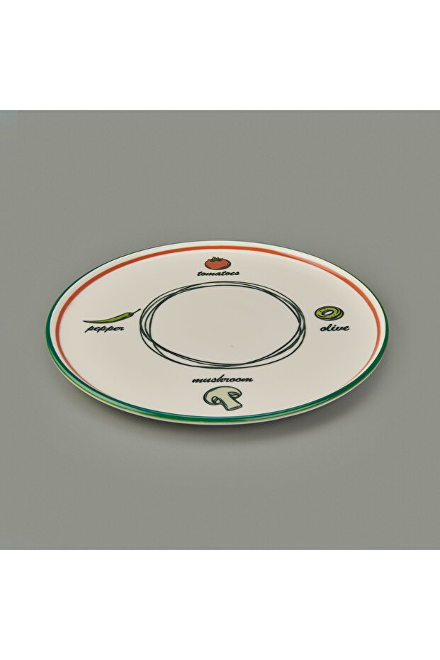 Kitchen Gourmet Classic Pizza Tabağı - Renkli - 30 cm - 2
