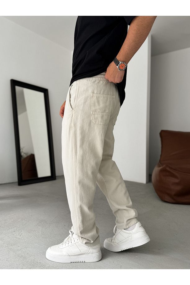 Taş Regular Fit Diz Dikişli Pantolon YP-5010 - 5