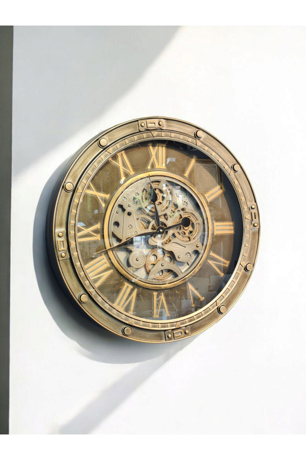 ÇARKLI DUVAR SAATİ 66*66CM - 2