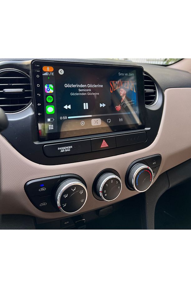 Hyundai i10 Araç Multimedya Android Ekran Carplay Navigasyon Double Teyp 4+64 9" 13-19 Black BLUEWAY - 1