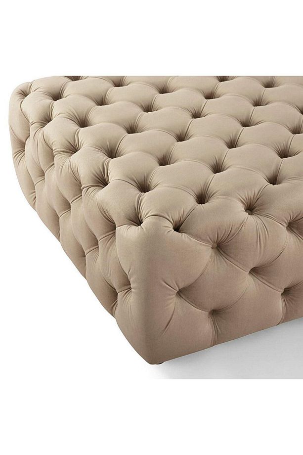 Kapitoneli Kare Puf/bench/orta Sehpa 70*70 Cm Yükseklik 40 Cm - 4
