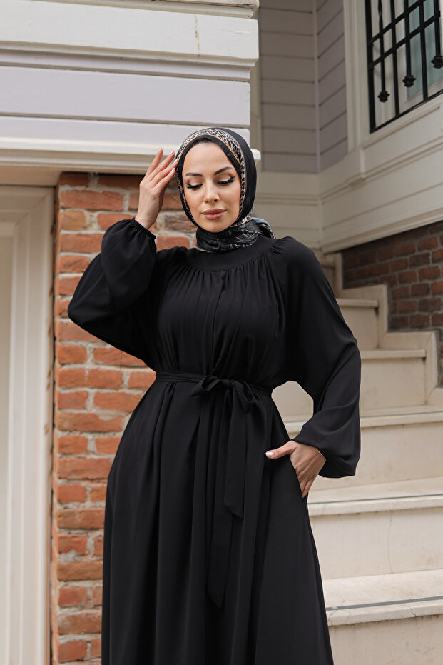 Черна пролетна рокля - 3