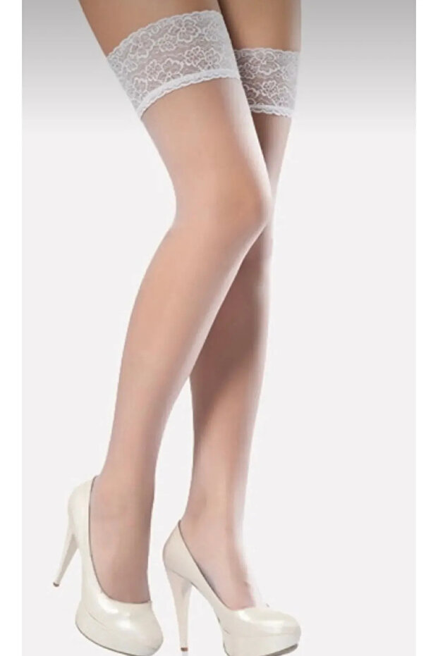 Jartiyer Çorap Beyaz - 1