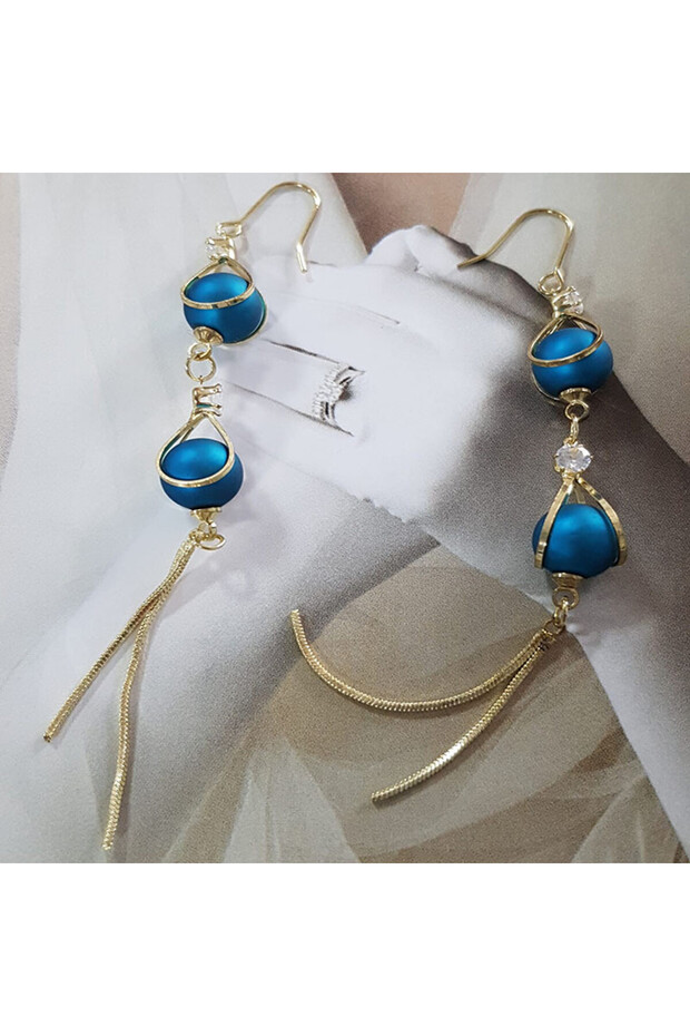Sic Moda Long Earrings 5549A - 4