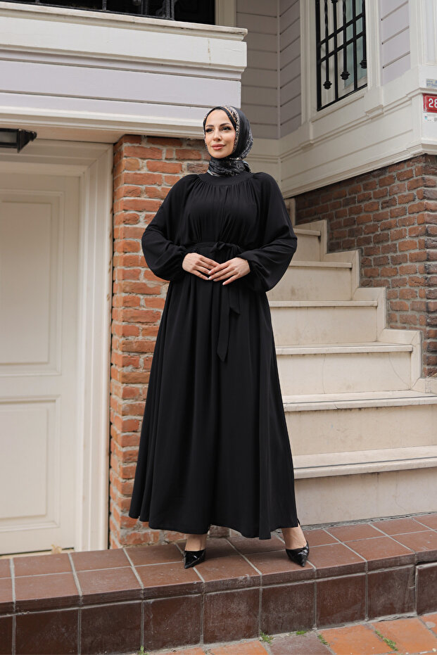 Черна пролетна рокля - 5