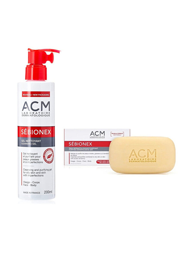 Oily Skin Cleansing Set Gel 200ml + Soap 100g for deep cleansing and reducing shine - 1