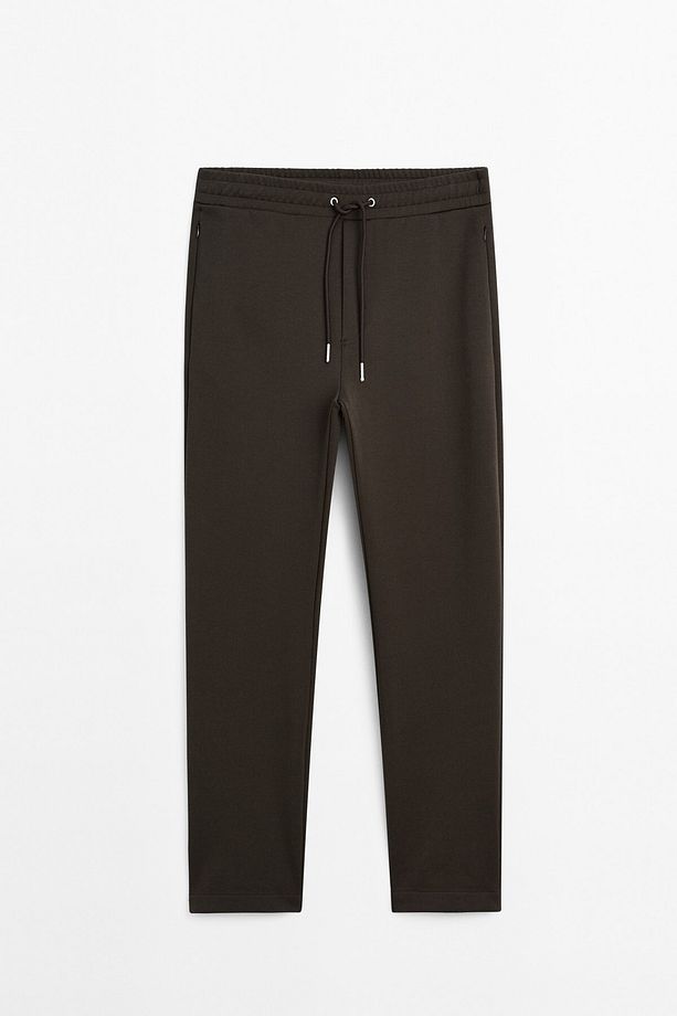 Pamuk karışımlı jogger fit pantolon - 5