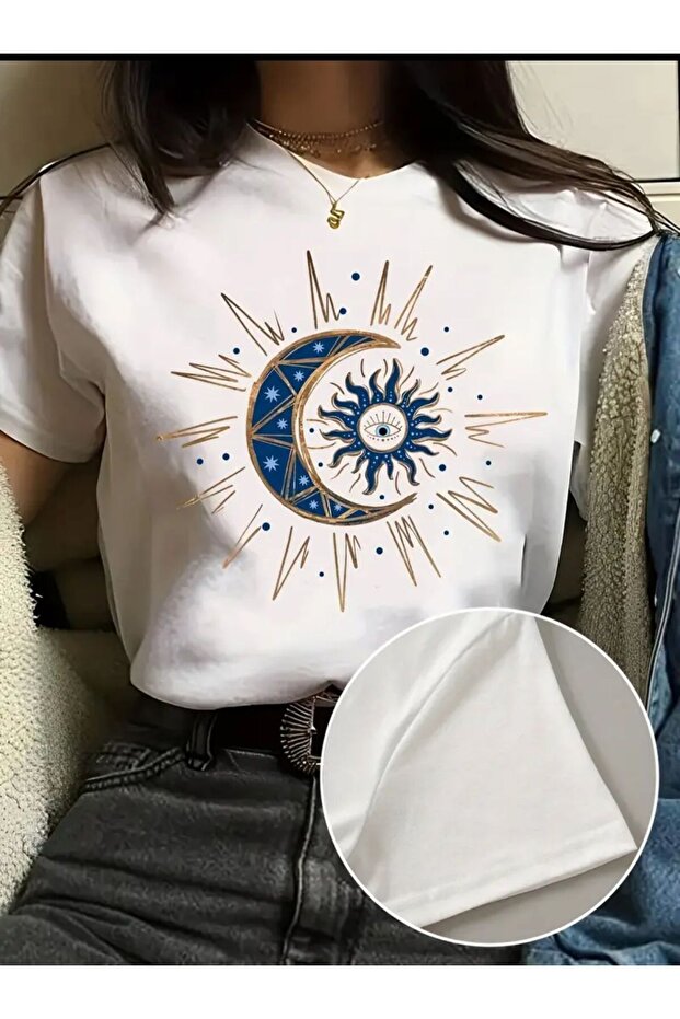 Baskılı Basic T-Shirt - 1